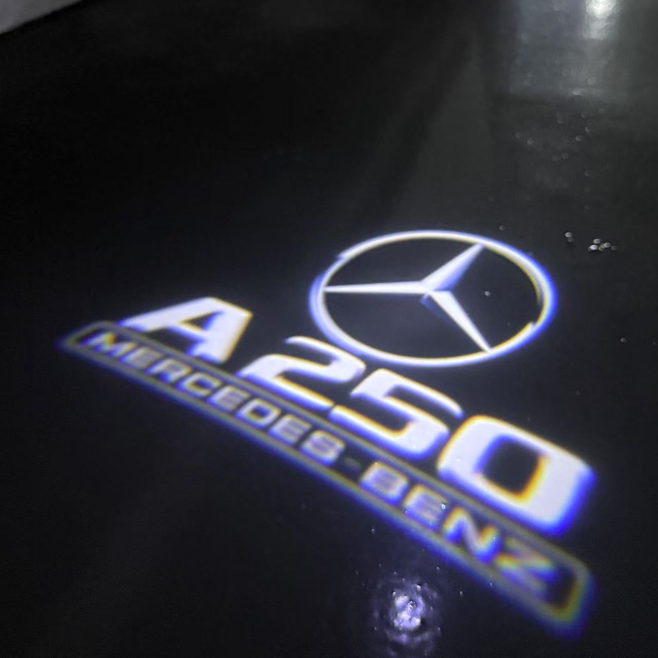 MERCEDES BENZ  A250  LOGO PROJECTOR LIGHTS  (quantity 1 = 1 sets/2 door lights)Nr.03f05