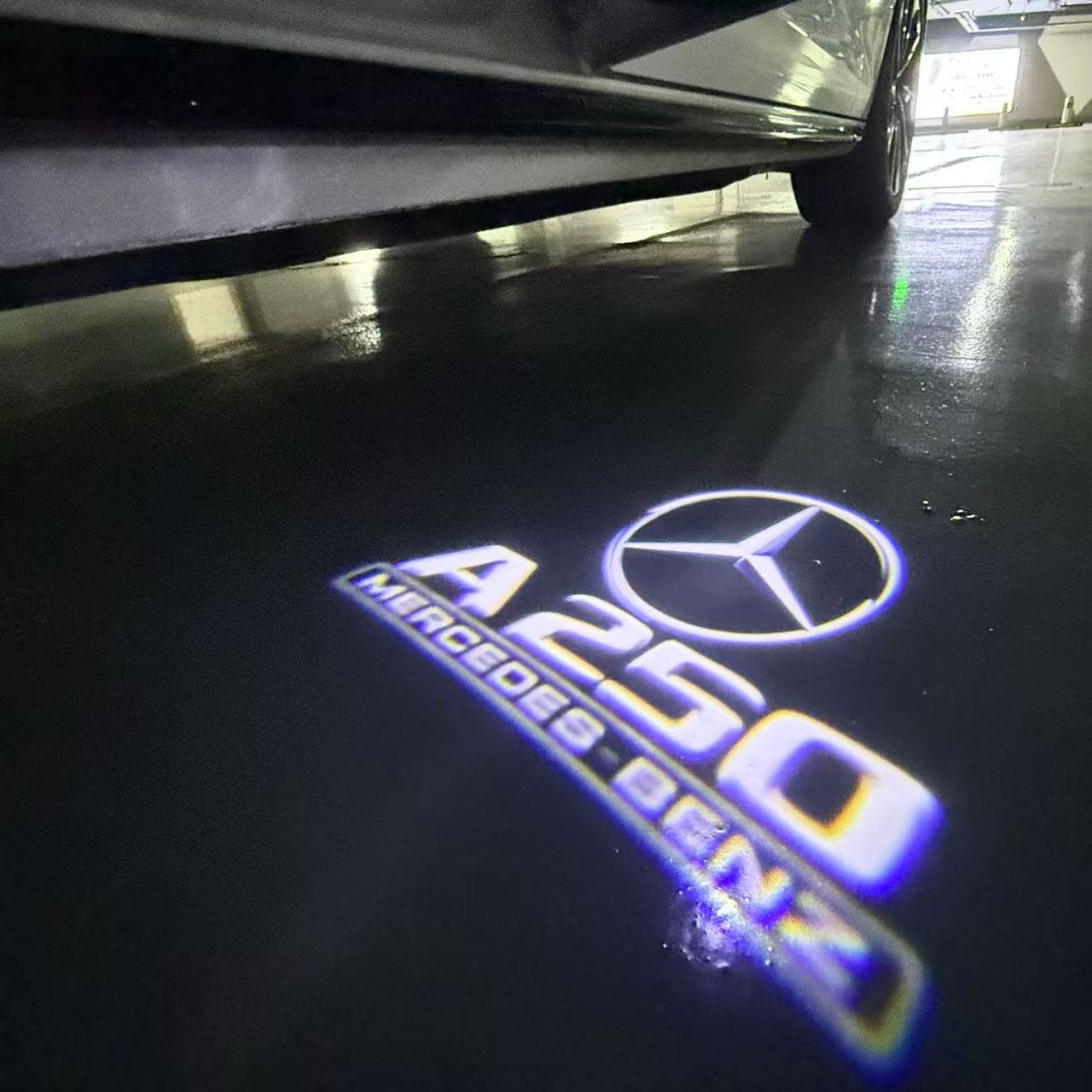 MERCEDES BENZ  A250  LOGO PROJECTOR LIGHTS  (quantity 1 = 1 sets/2 door lights)Nr.03f05