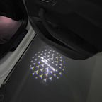 MERCEDES BENZ LOGO PROJECTOT LIGHTS Nr.03 (cantidad 1 = 1 juego/2 luces de puerta)