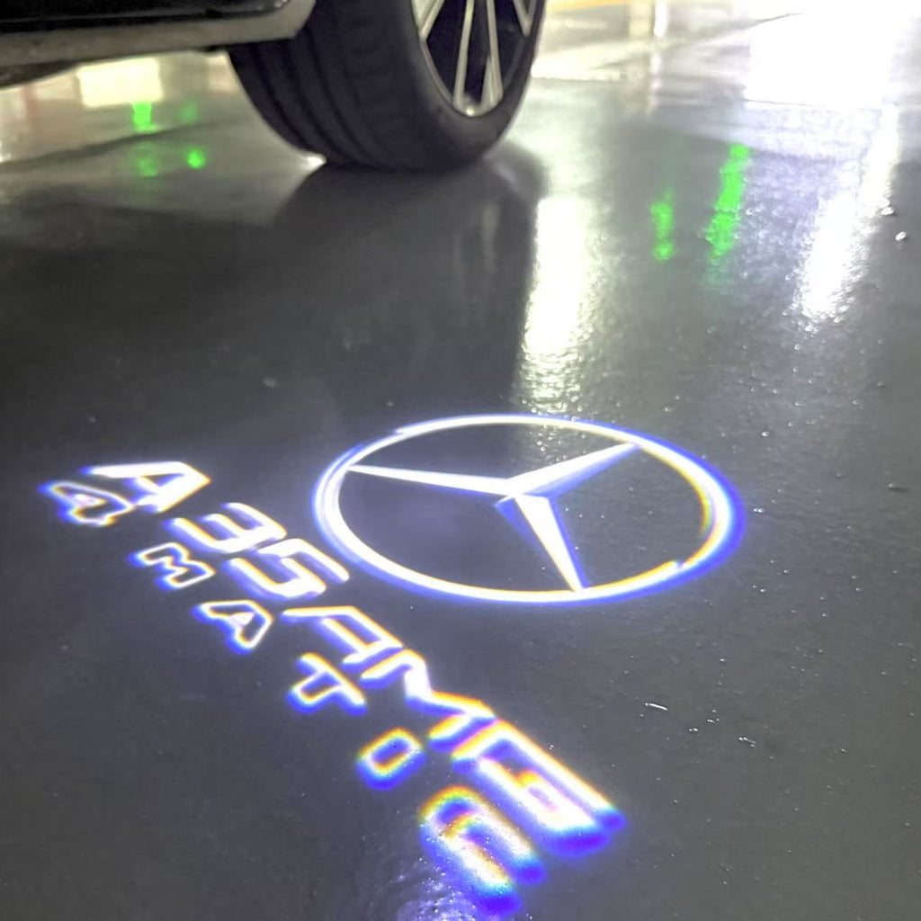 أضواء بروجكتور شعار MERCEDES BENZ رقم 03 (الكمية 1 = 1 مجموعة / 2 أضواء باب)