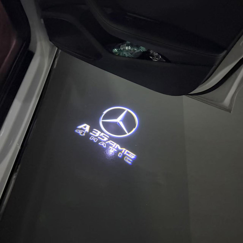 أضواء بروجكتور شعار MERCEDES BENZ رقم 03 (الكمية 1 = 1 مجموعة / 2 أضواء باب)
