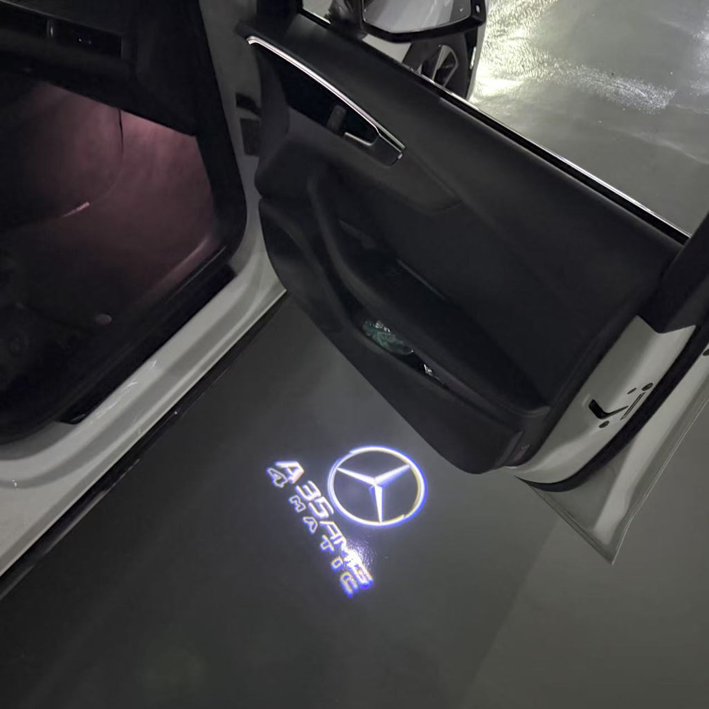 أضواء بروجكتور شعار MERCEDES BENZ رقم 03 (الكمية 1 = 1 مجموعة / 2 أضواء باب)