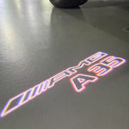 MERCEDES BENZ LOGO PROJECTOT LIGHTS Nr.03 (cantidad 1 = 1 juego/2 luces de puerta)