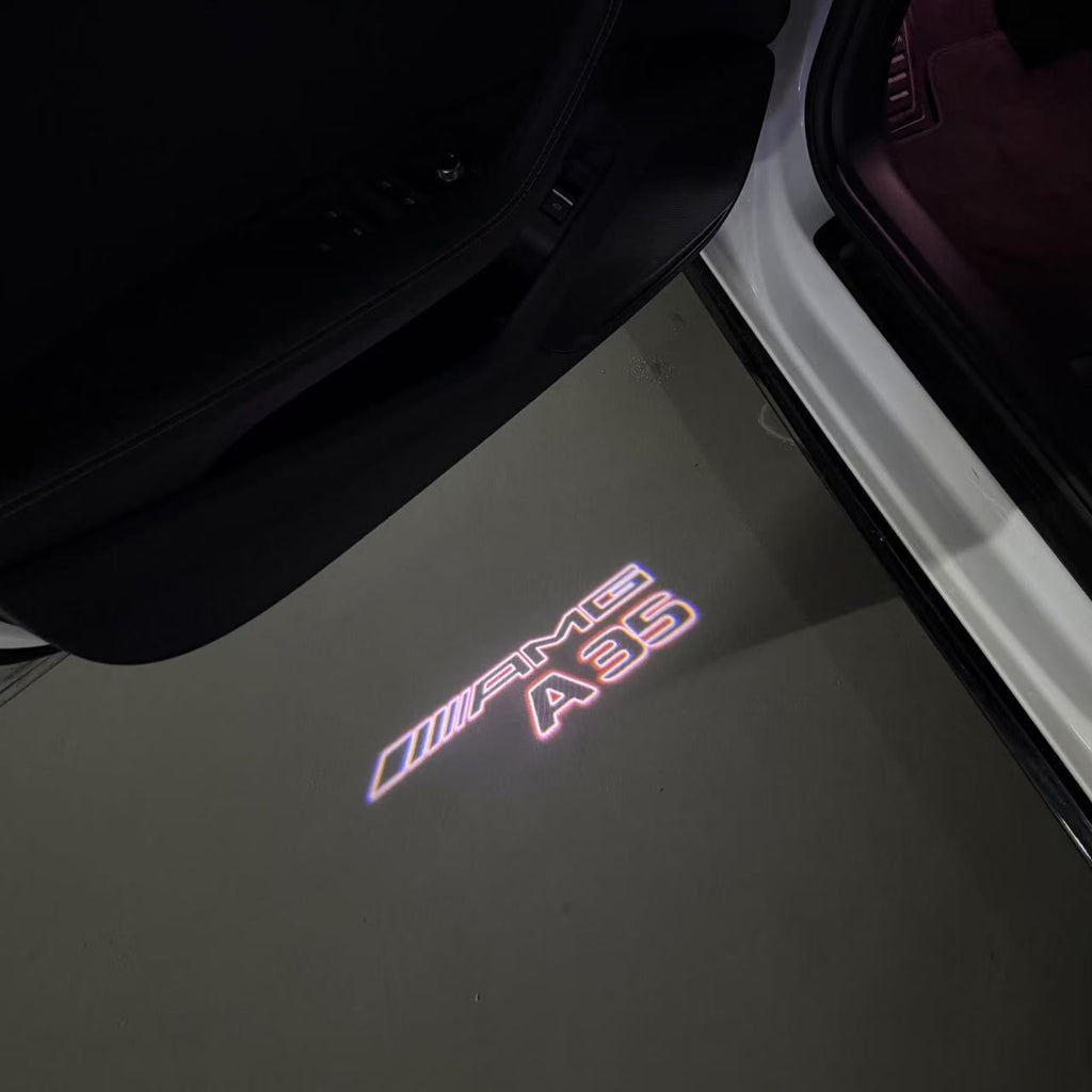 MERCEDES BENZ LOGO PROJECTOT LIGHTS Nr.03 (cantidad 1 = 1 juego/2 luces de puerta)