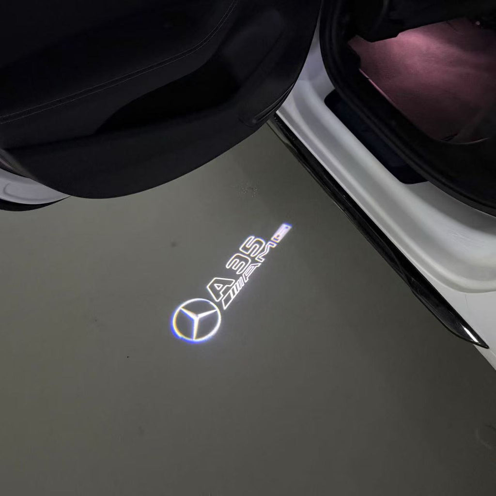 أضواء بروجكتور شعار MERCEDES BENZ رقم 03 (الكمية 1 = 1 مجموعة / 2 أضواء باب)