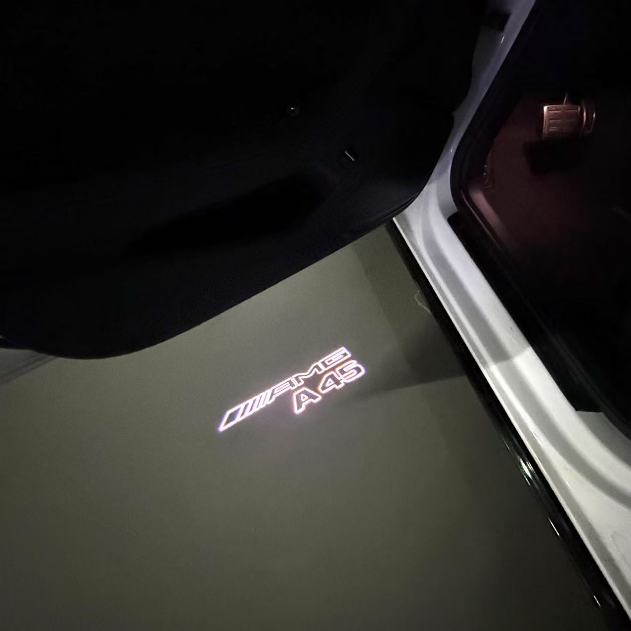 MERCEDES BENZ A45 AMG   LOGO PROJECTOR LIGHTS  (quantity 1 = 1 sets/2 door lights)Nr.03f017