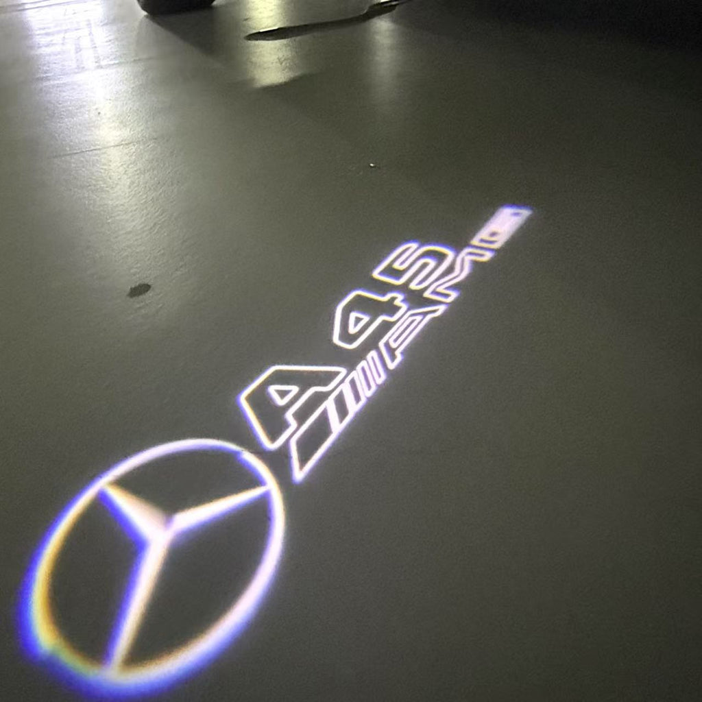 MERCEDES BENZ A45 AMG LOGO PROJECTOR LIGHTS  (quantity 1 = 1 sets/2 door lights)Nr.03f019