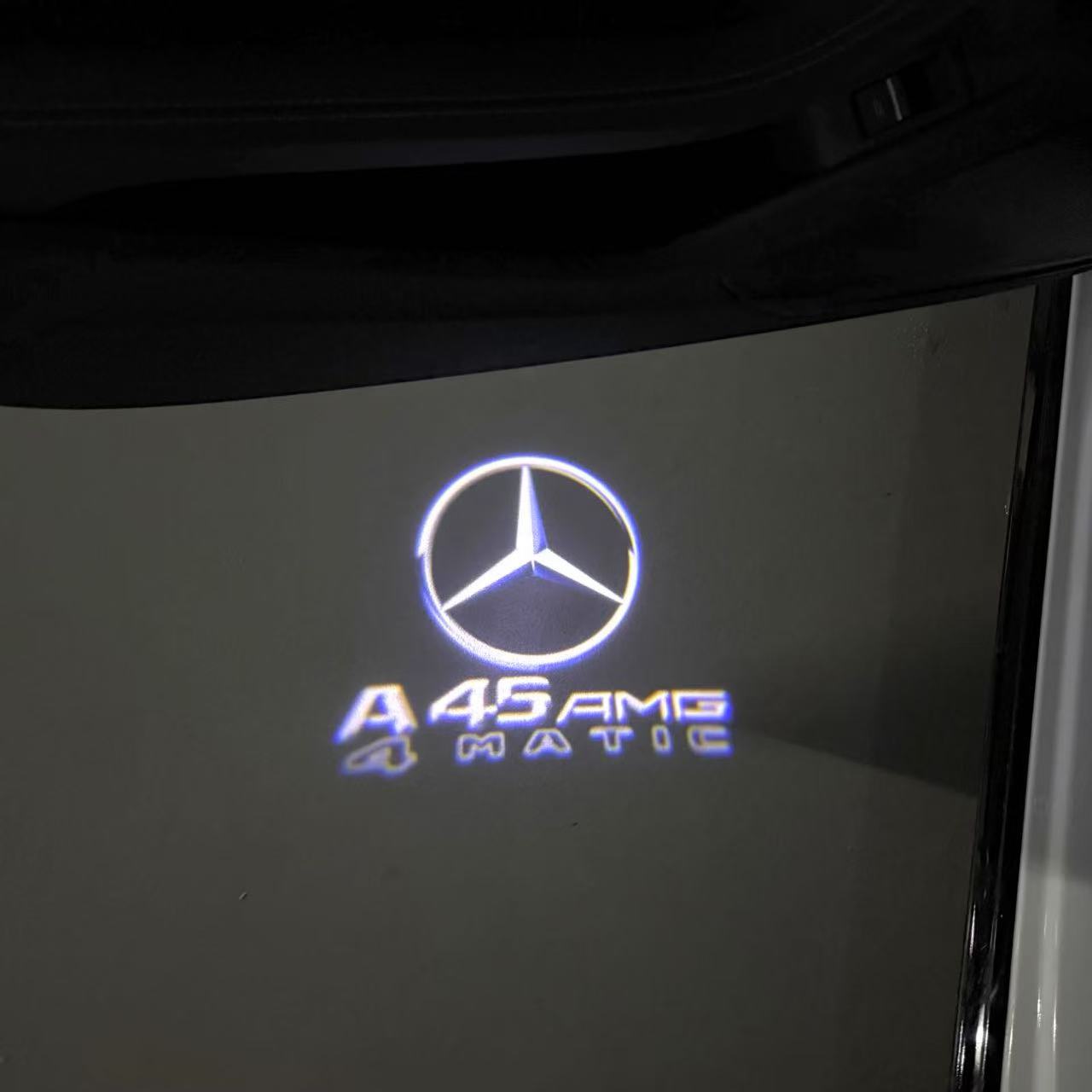 MERCEDES BENZ A45 AMG  LOGO PROJECTOR LIGHTS  (quantity 1 = 1 sets/2 door lights)Nr.03f020