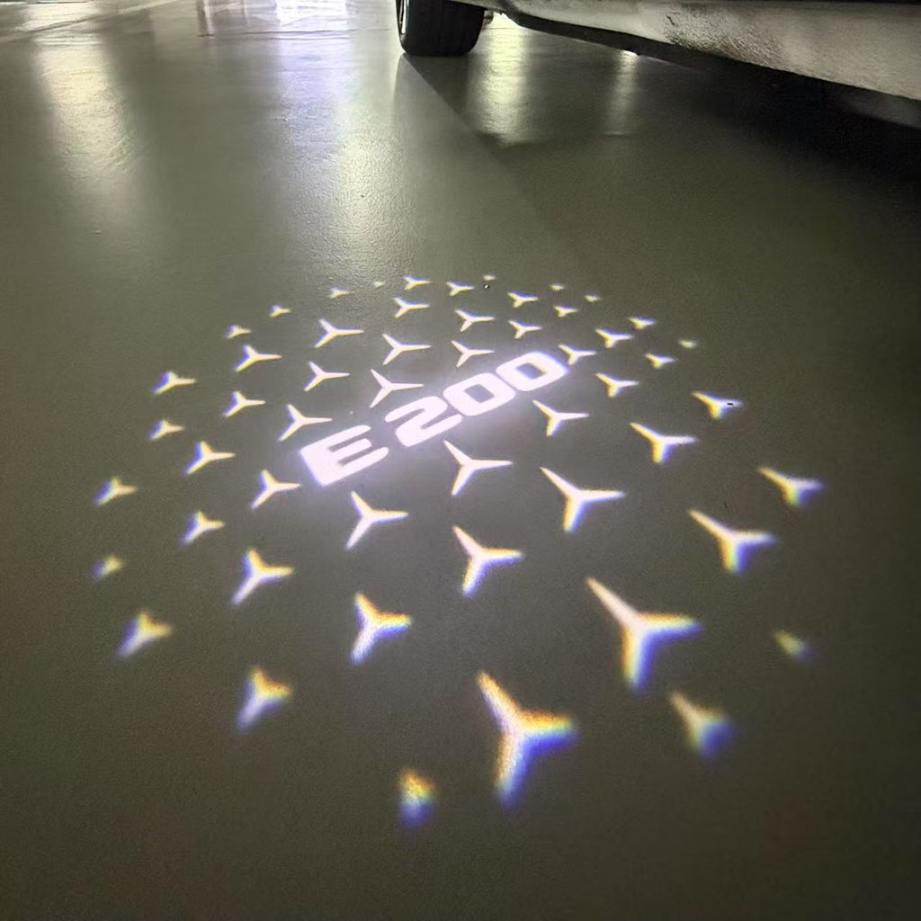 MERCEDES BENZ LOGO PROJECTOT LIGHTS Nr.03 (cantidad 1 = 1 juego/2 luces de puerta)