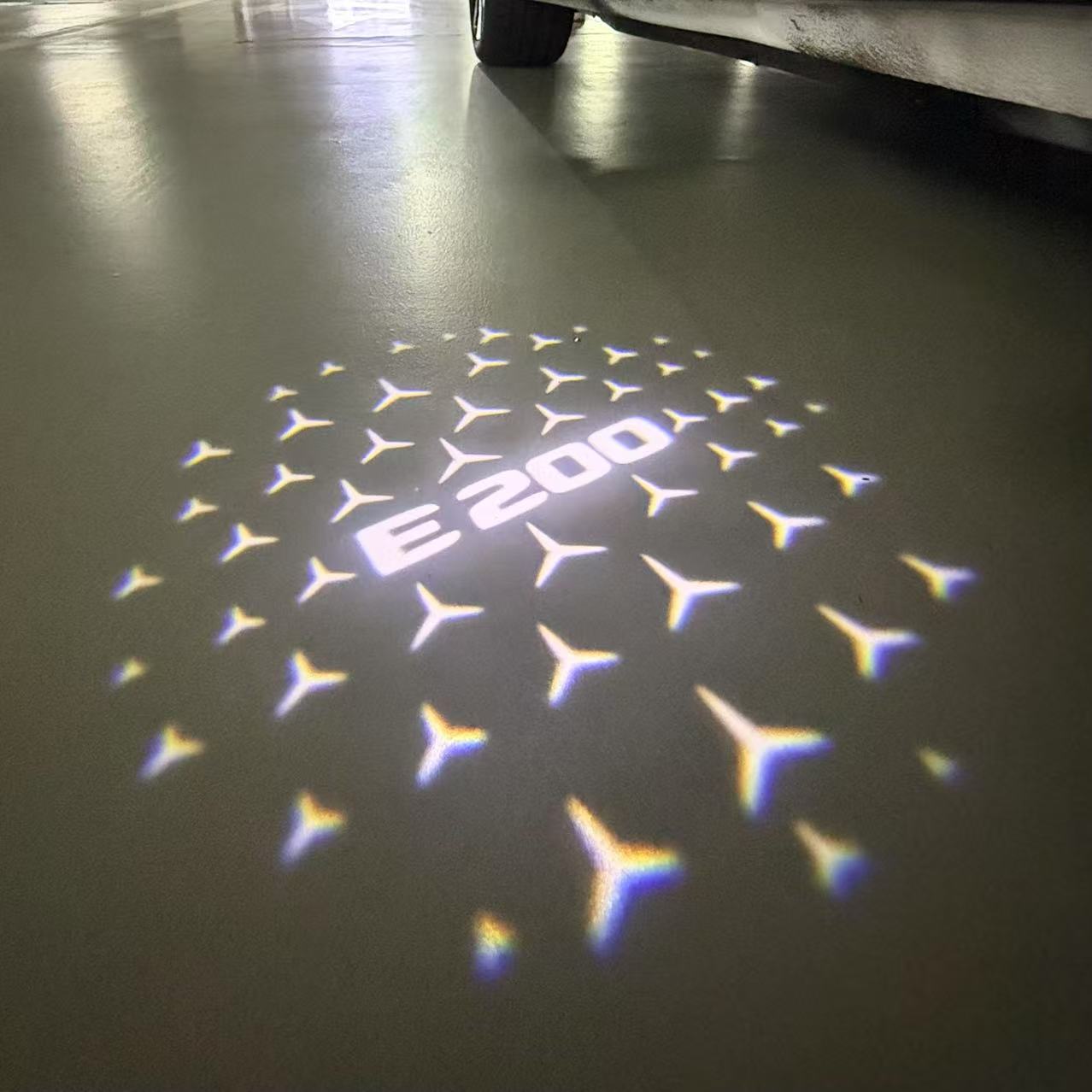 MERCEDES BENZ LOGO PROJECTOT LIGHTS Nr.03 (cantidad 1 = 1 juego/2 luces de puerta)