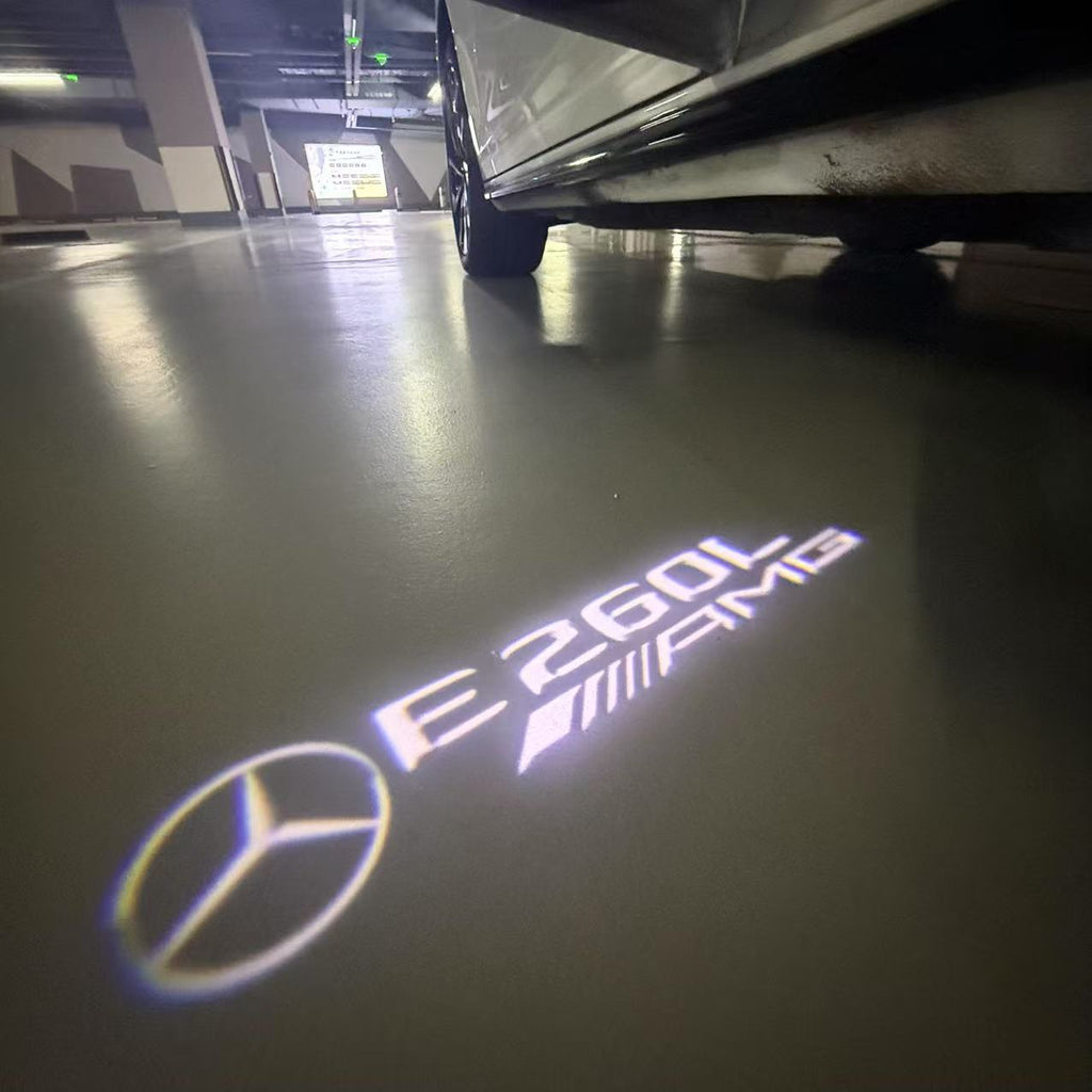 MERCEDES BENZ LOGO PROJECTOT LIGHTS Nr.03 (cantidad 1 = 1 juego/2 luces de puerta)