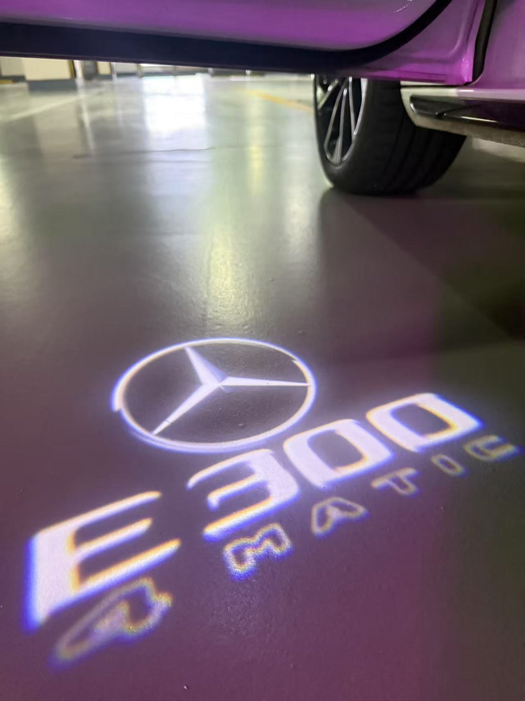 أضواء بروجكتور شعار MERCEDES BENZ رقم 03 (الكمية 1 = 1 مجموعة / 2 أضواء باب)