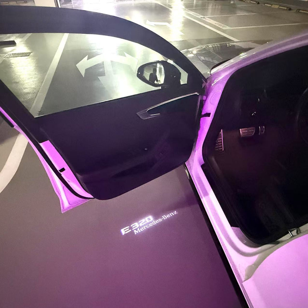 MERCEDES BENZ LOGO PROJECTOT LIGHTS Nr.03 (cantidad 1 = 1 juego/2 luces de puerta)