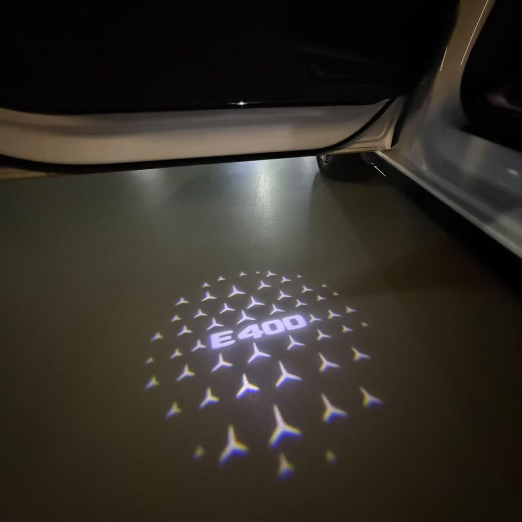MERCEDES BENZ LOGO PROJECTOT LIGHTS Nr.03 (cantidad 1 = 1 juego/2 luces de puerta)