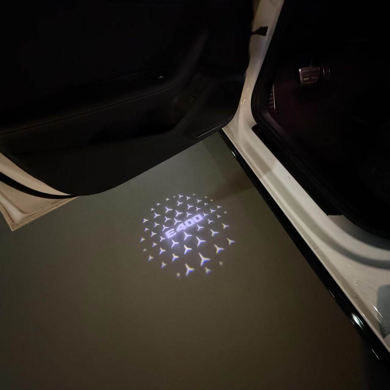 MERCEDES BENZ LOGO PROJECTOT LIGHTS Nr.03 (cantidad 1 = 1 juego/2 luces de puerta)