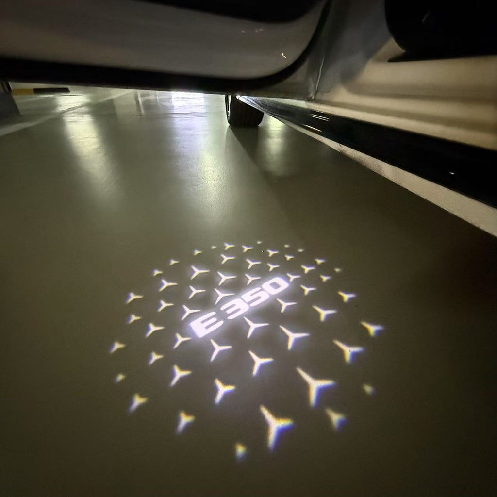 LUCI PROIETTORI LOGO MERCEDES BENZ Nr.03 (quantità 1 = 1 set / 2 luci porta)