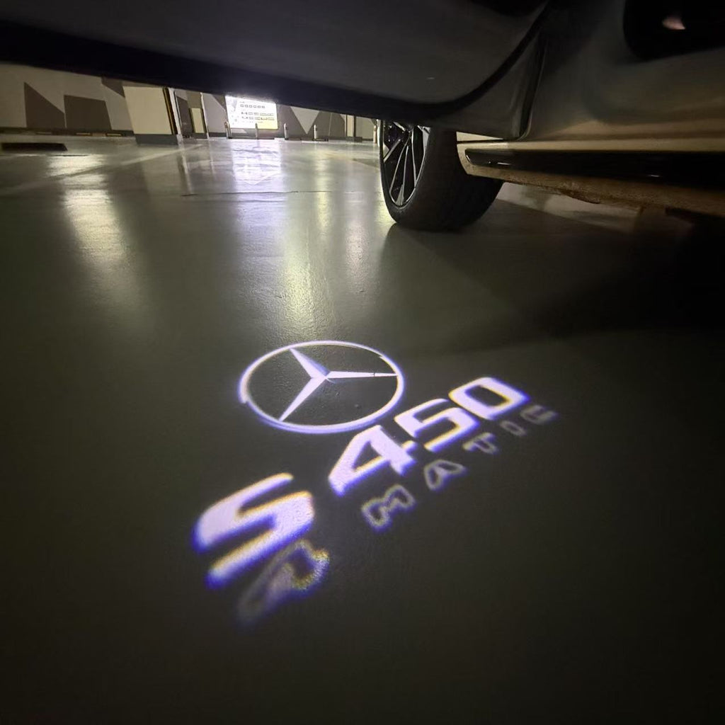 أضواء بروجكتور شعار MERCEDES BENZ رقم 03 (الكمية 1 = 1 مجموعة / 2 أضواء باب)