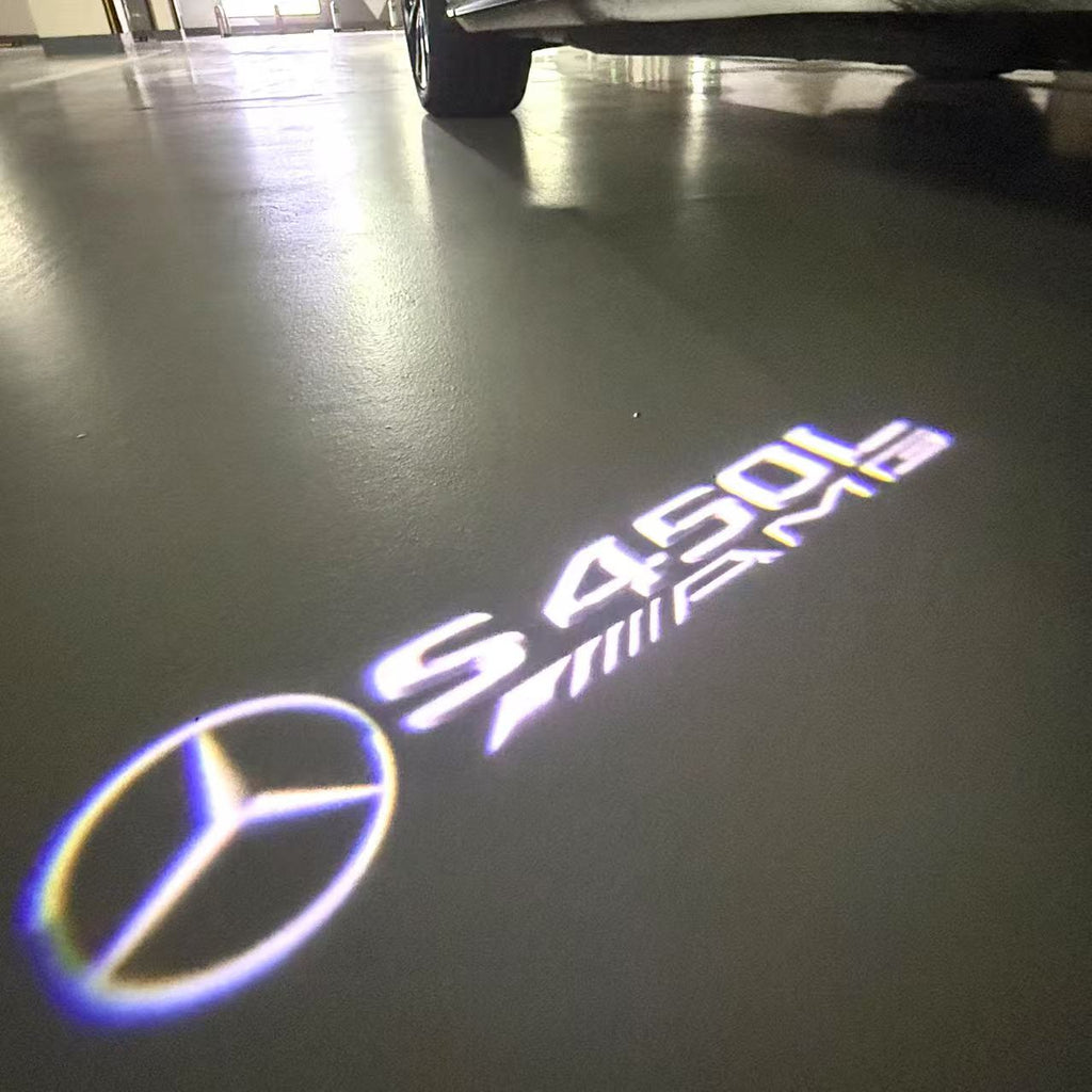 أضواء بروجكتور شعار MERCEDES BENZ رقم 03 (الكمية 1 = 1 مجموعة / 2 أضواء باب)