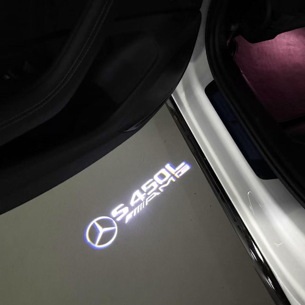 أضواء بروجكتور شعار MERCEDES BENZ رقم 03 (الكمية 1 = 1 مجموعة / 2 أضواء باب)