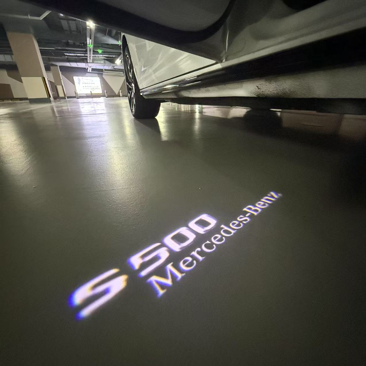 MERCEDES BENZ LOGO PROJECTOT LIGHTS Nr.03 (cantidad 1 = 1 juego/2 luces de puerta)