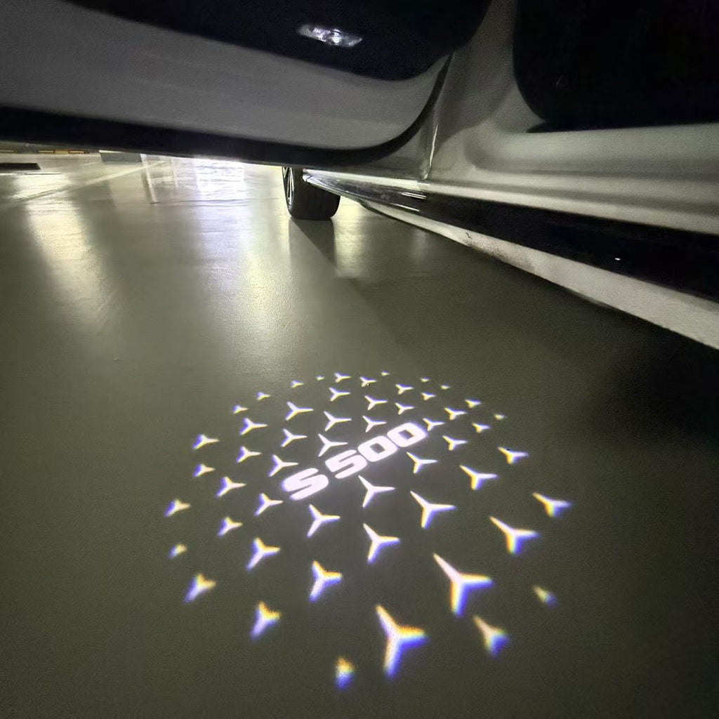 MERCEDES BENZ LOGO PROJECTOT LIGHTS Nr.03 (Menge 1 = 1 Sätze/2 Türleuchten)