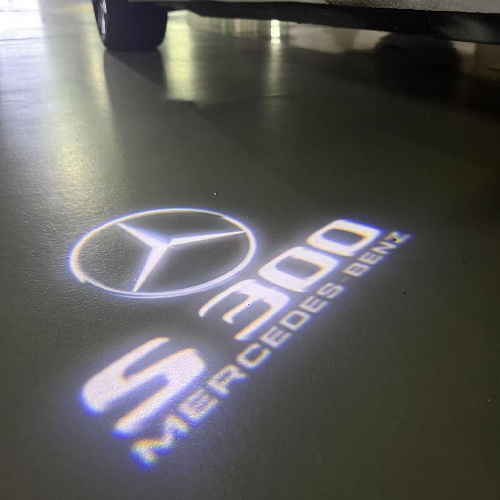 أضواء بروجكتور شعار MERCEDES BENZ رقم 03 (الكمية 1 = 1 مجموعة / 2 أضواء باب)