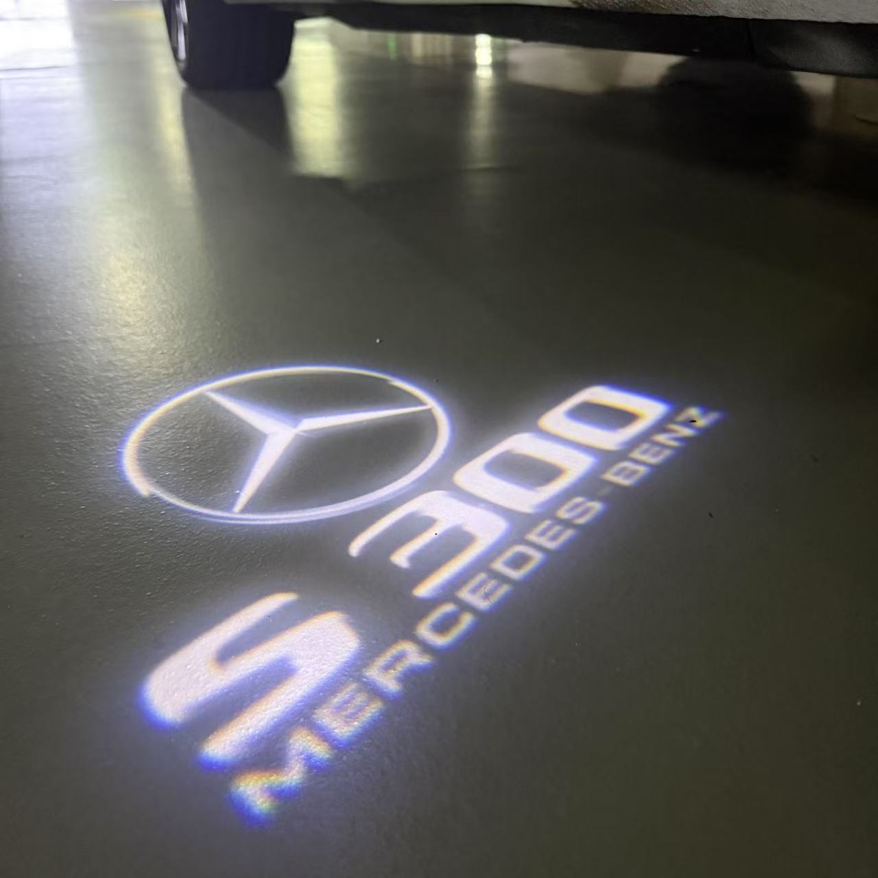 أضواء بروجكتور شعار MERCEDES BENZ رقم 03 (الكمية 1 = 1 مجموعة / 2 أضواء باب)