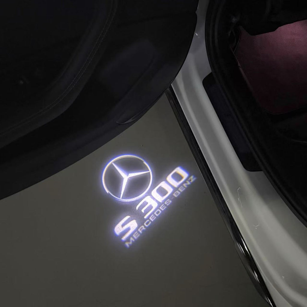 أضواء بروجكتور شعار MERCEDES BENZ رقم 03 (الكمية 1 = 1 مجموعة / 2 أضواء باب)