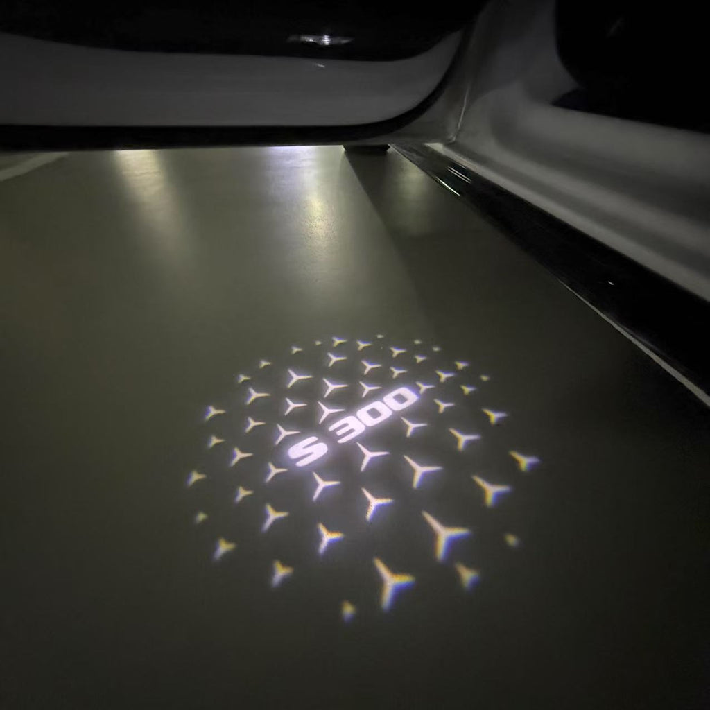 MERCEDES BENZ LOGO PROJECTOT LIGHTS Nr.03 (Menge 1 = 1 Sätze/2 Türleuchten)