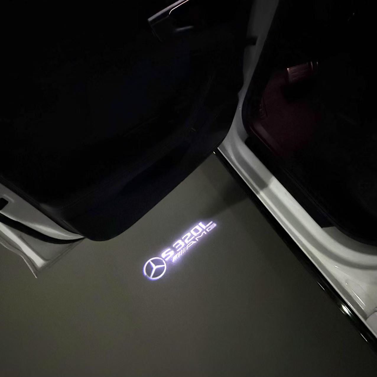 MERCEDES BENZ S 320L LOGO PROJECTOR LIGHTS  (quantity 1 = 1 sets/2 door lights)Nr.03f023
