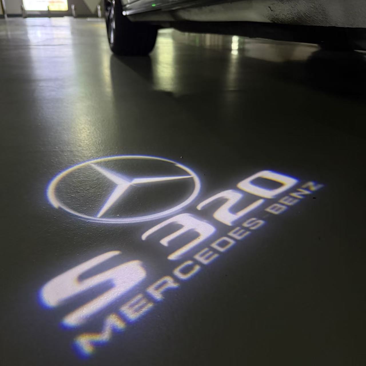 MERCEDES BENZ LOGO PROJECTOT LIGHTS Nr.03 (cantidad 1 = 1 juego/2 luces de puerta)