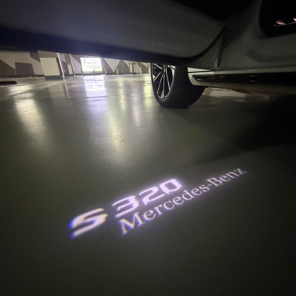 MERCEDES BENZ LOGO PROJECTOT LIGHTS Nr.03 (cantidad 1 = 1 juego/2 luces de puerta)