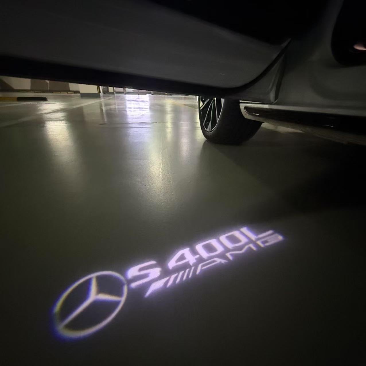 MERCEDES BENZ S 400L LOGO PROJECTOR LIGHTS  (quantity 1 = 1 sets/2 door lights)Nr.03f032