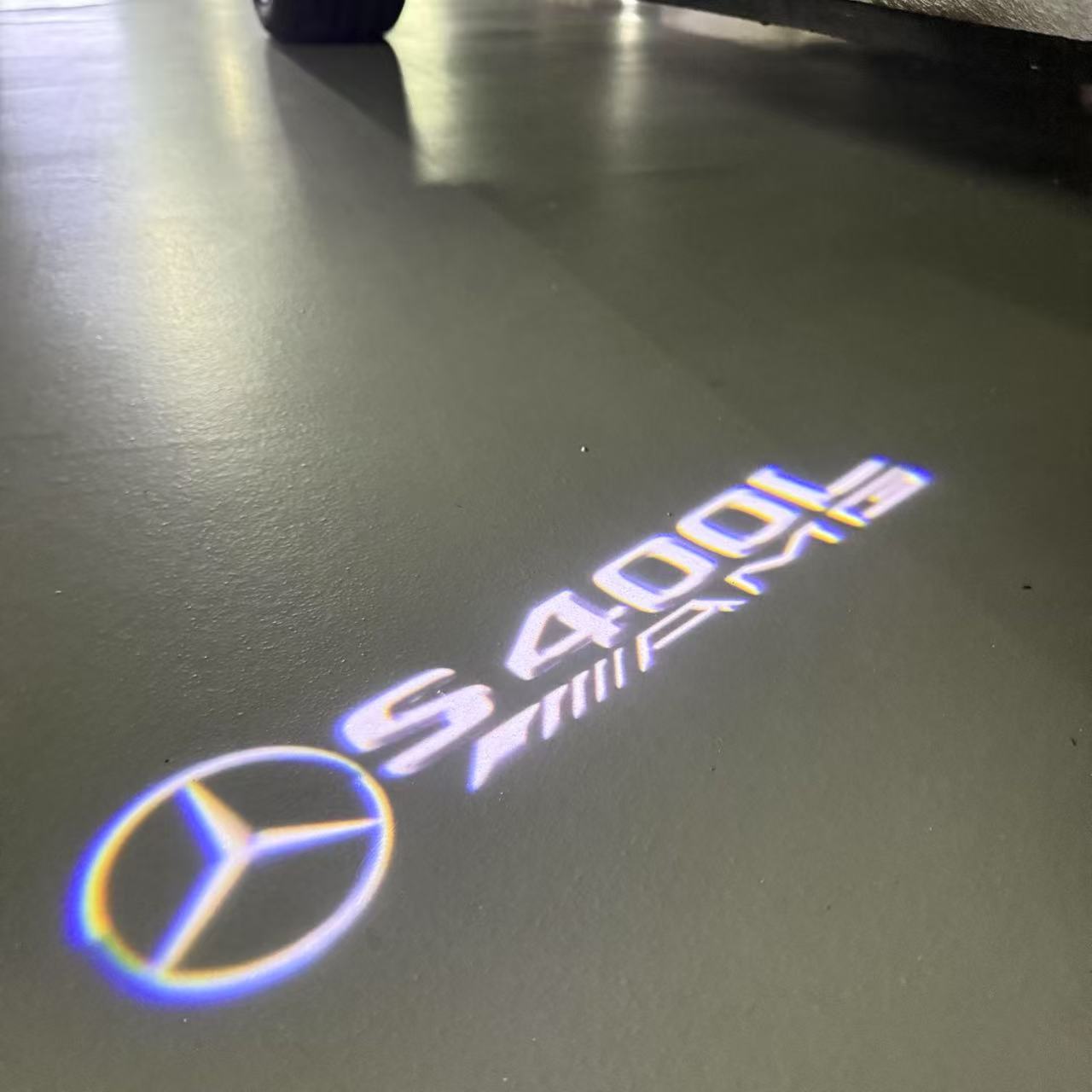 MERCEDES BENZ S 400L LOGO PROJECTOR LIGHTS  (quantity 1 = 1 sets/2 door lights)Nr.03f032
