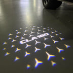 MERCEDES BENZ LOGO PROJECTOT LIGHTS Nr.03 (cantidad 1 = 1 juego/2 luces de puerta)