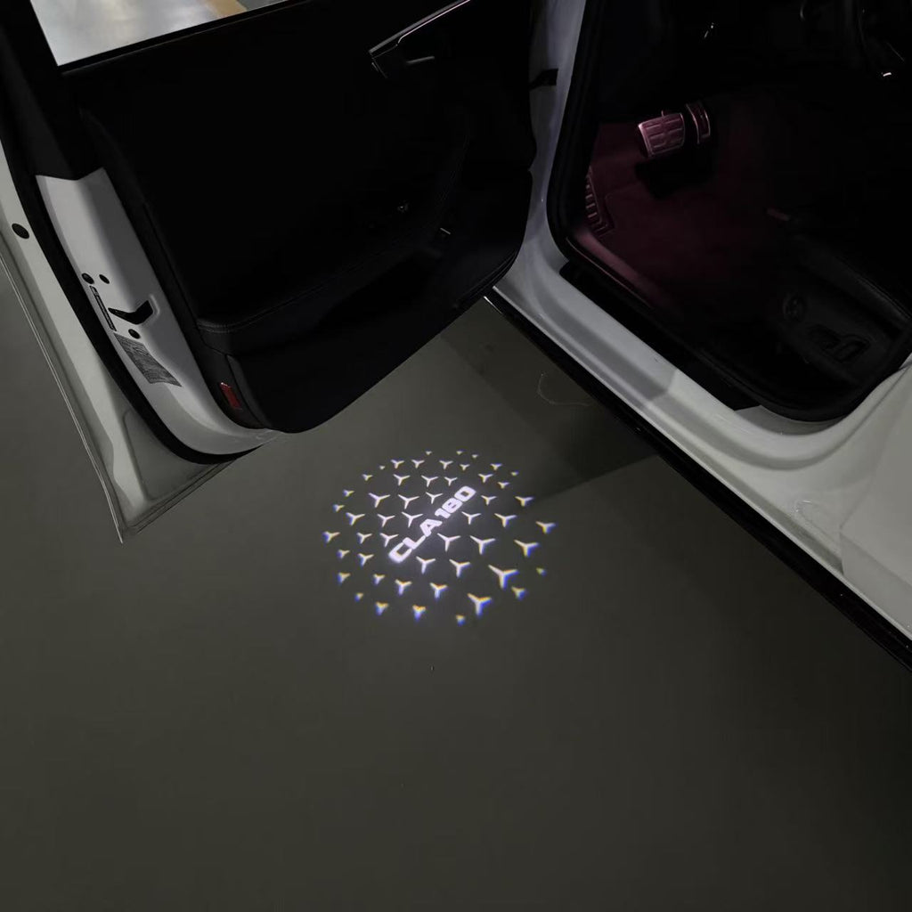 MERCEDES BENZ LOGO PROJECTOT LIGHTS Nr.03 (cantidad 1 = 1 juego/2 luces de puerta)