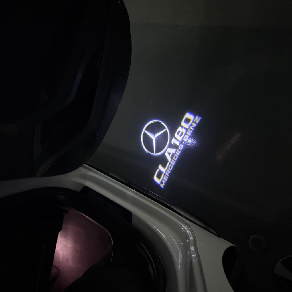 أضواء بروجكتور شعار MERCEDES BENZ رقم 03 (الكمية 1 = 1 مجموعة / 2 أضواء باب)