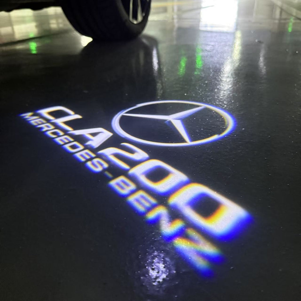 أضواء بروجكتور شعار MERCEDES BENZ رقم 03 (الكمية 1 = 1 مجموعة / 2 أضواء باب)