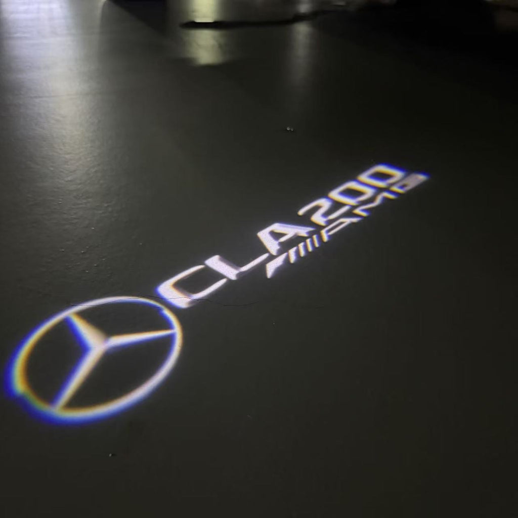 MERCEDES BENZ LOGO PROJECTOT LIGHTS Nr.03 (cantidad 1 = 1 juego/2 luces de puerta)