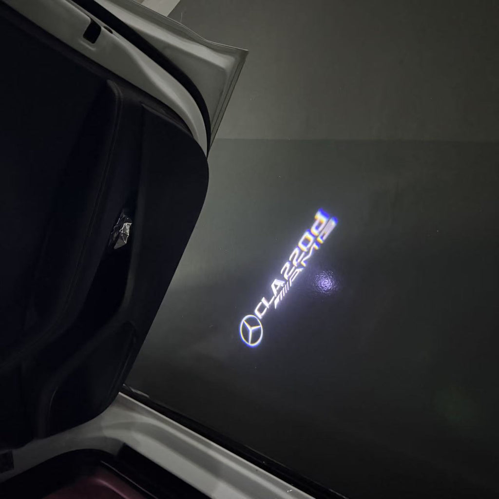 MERCEDES BENZ LOGO PROJECTOT LIGHTS Nr.03 (cantidad 1 = 1 juego/2 luces de puerta)
