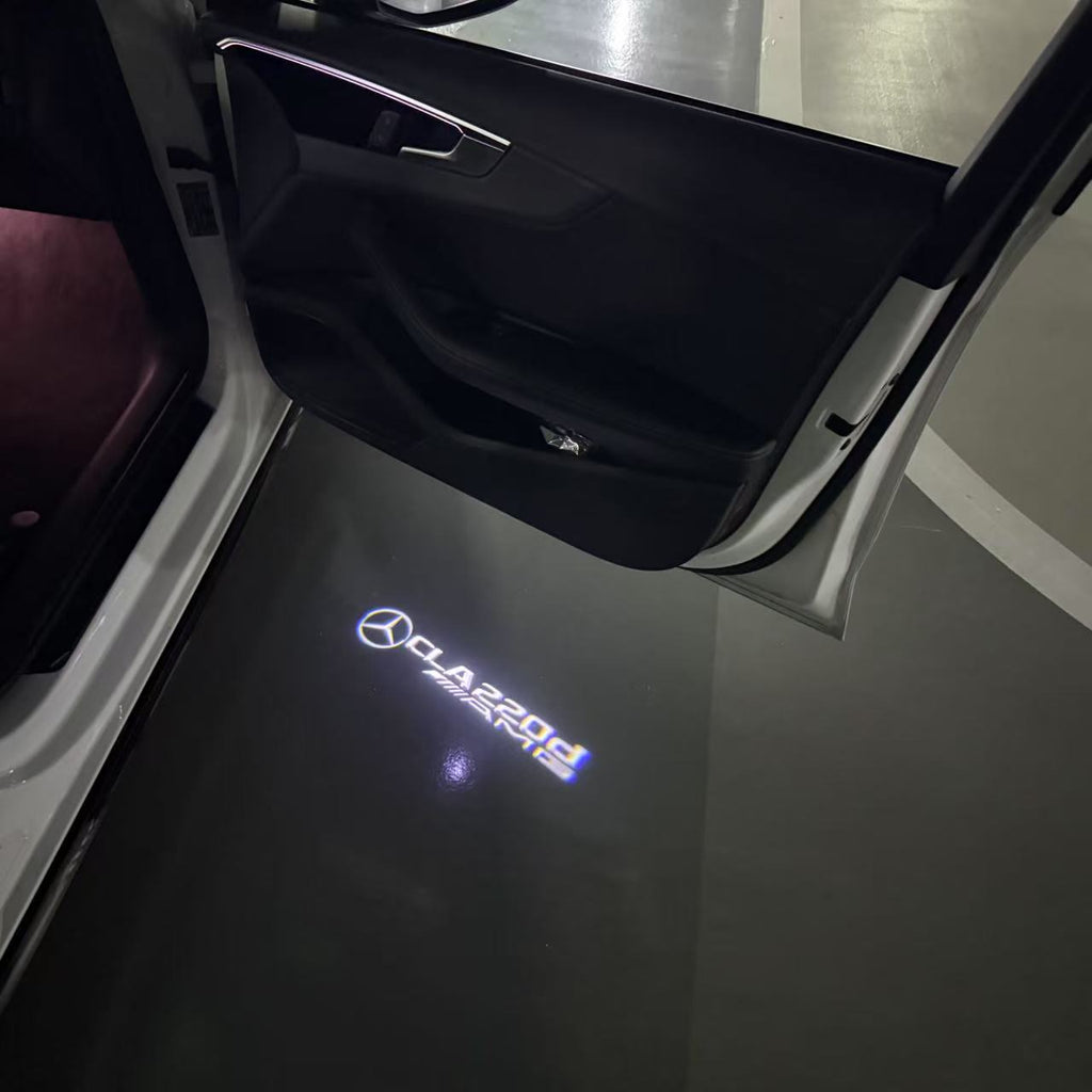 MERCEDES BENZ LOGO PROJECTOT LIGHTS Nr.03 (cantidad 1 = 1 juego/2 luces de puerta)