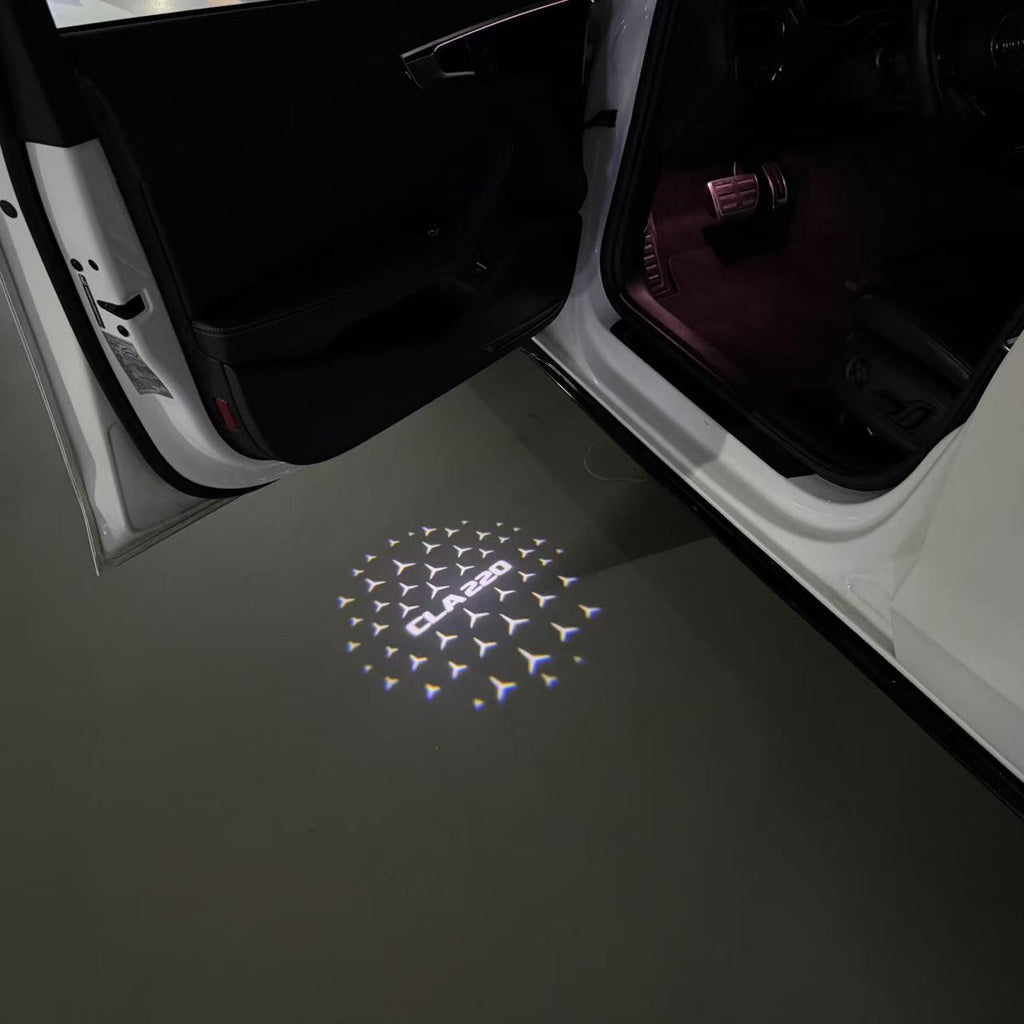 MERCEDES BENZ LOGO PROJECTOT LIGHTS Nr.03 (cantidad 1 = 1 juego/2 luces de puerta)