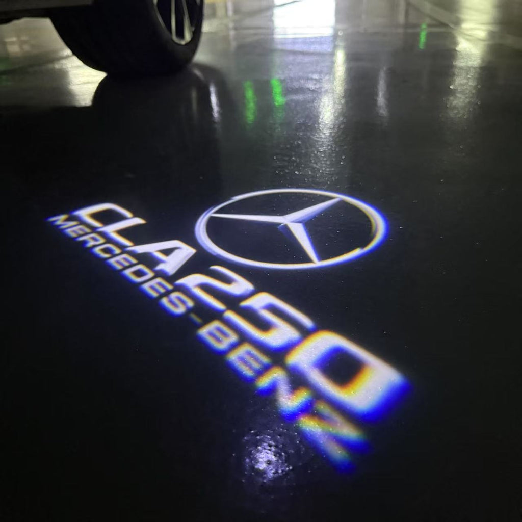 MERCEDES BENZ LOGO PROJECTOT LIGHTS Nr.03 (cantidad 1 = 1 juego/2 luces de puerta)