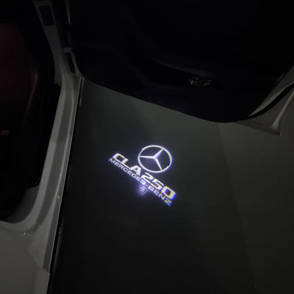 MERCEDES BENZ LOGO PROJECTOT LIGHTS Nr.03 (cantidad 1 = 1 juego/2 luces de puerta)