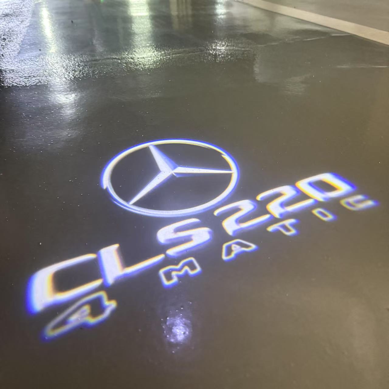 LUCI PROIETTORI LOGO MERCEDES BENZ Nr.03 (quantità 1 = 1 set / 2 luci porta)