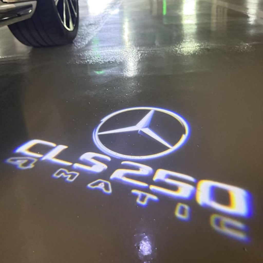 MERCEDES BENZ LOGO PROJECTOT LIGHTS Nr.03 (cantidad 1 = 1 juego/2 luces de puerta)