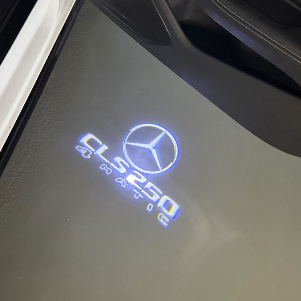 MERCEDES BENZ LOGO PROJECTOT LIGHTS Nr.03 (cantidad 1 = 1 juego/2 luces de puerta)