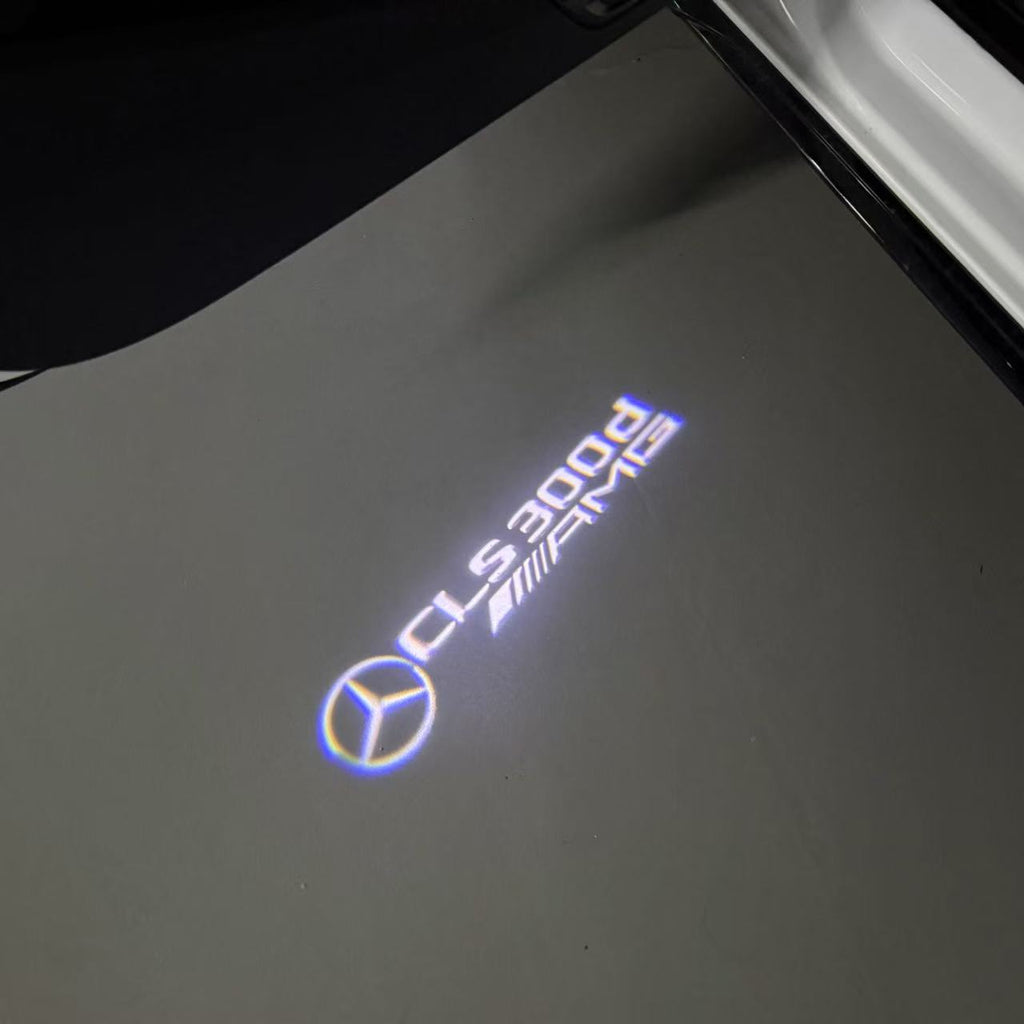 MERCEDES BENZ LOGO PROJECTOT LIGHTS Nr.03 (cantidad 1 = 1 juego/2 luces de puerta)