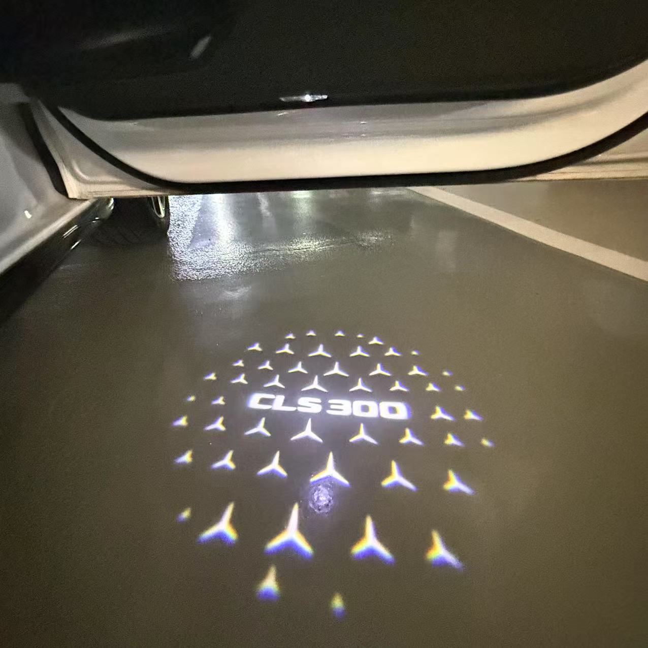 MERCEDES BENZ LOGO PROJECTOT LIGHTS Nr.03 (cantidad 1 = 1 juego/2 luces de puerta)
