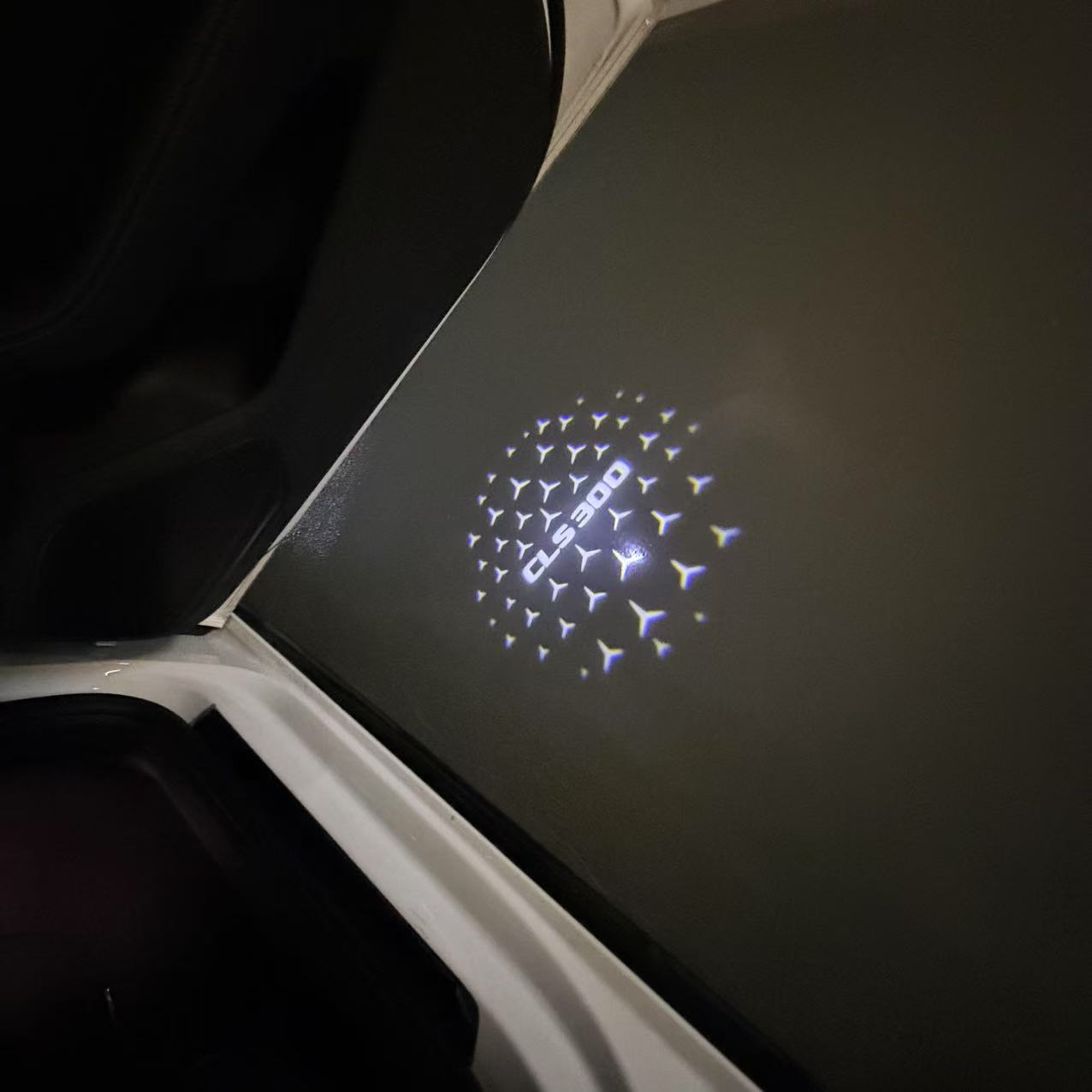 MERCEDES BENZ LOGO PROJECTOT LIGHTS Nr.03 (cantidad 1 = 1 juego/2 luces de puerta)